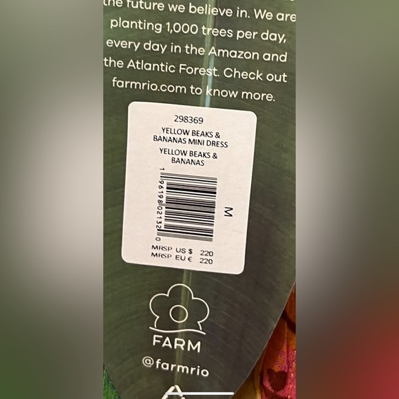 Farm rio dress size medium beaks and bananas size medium - Picture 10 of 10